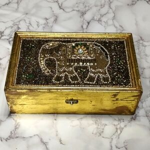 Vintage Beaded Box